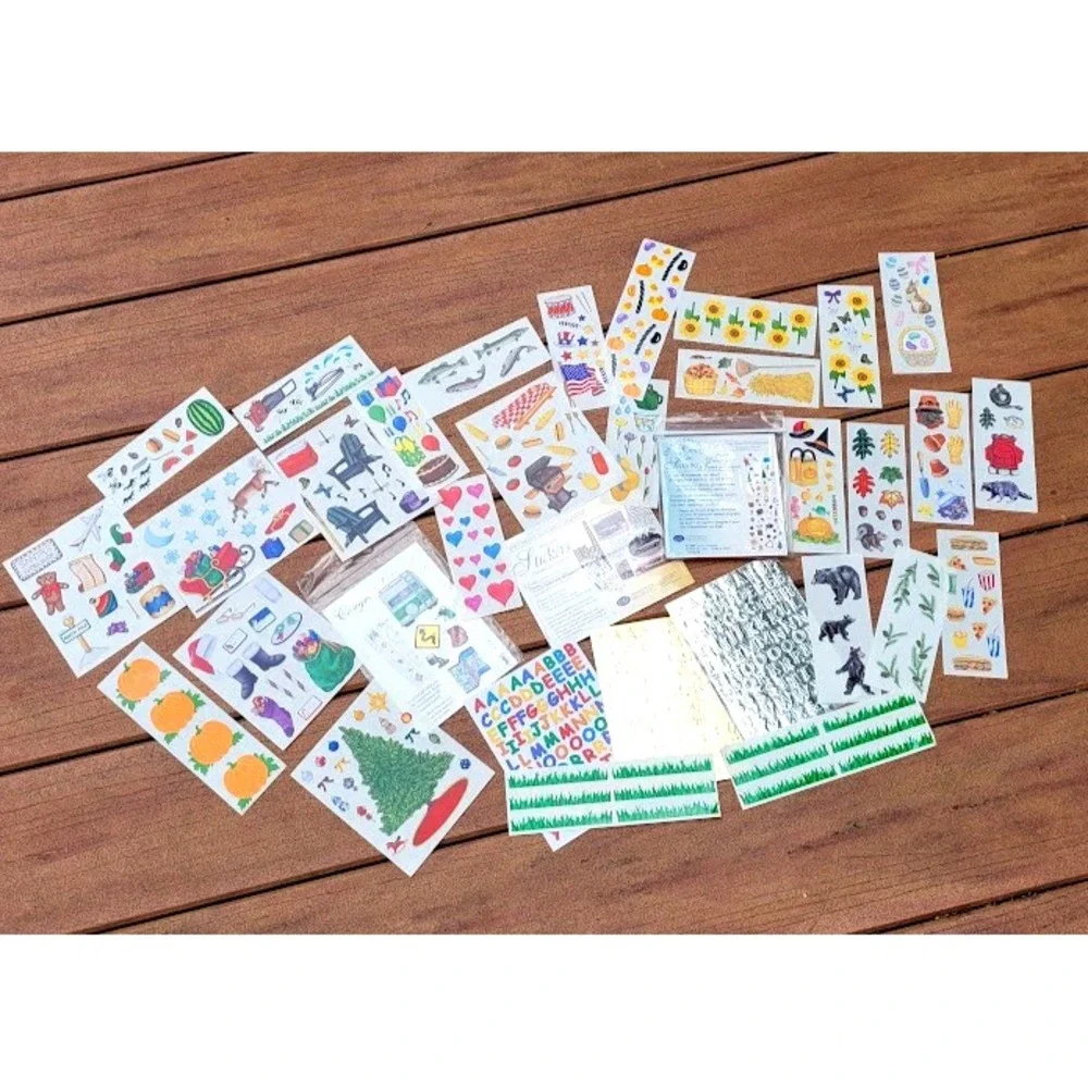 Vintage Sticker Lot Mrs Grossman's 80s 90s NOS New Old Stock Collect Collage Fun